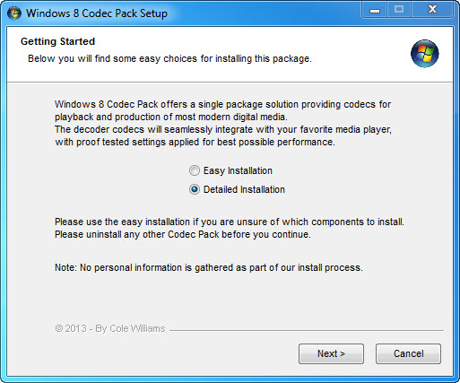 media player codec pack for xp