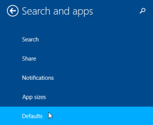 Windows 8 Search and apps
